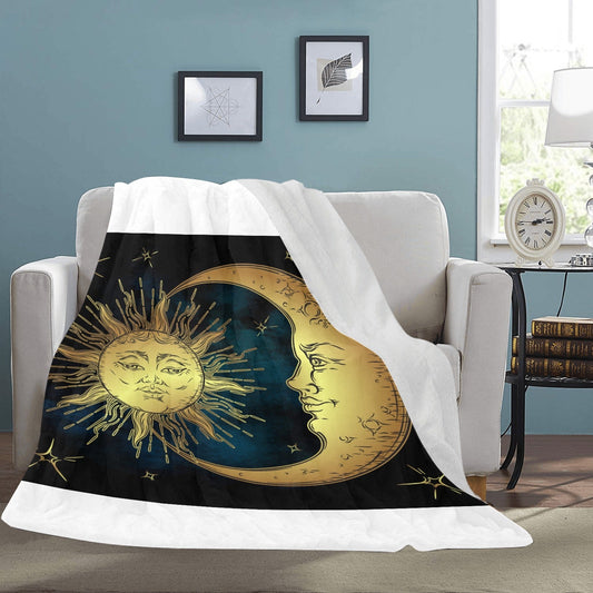 Sun and Moon Micro Fleece Blanket