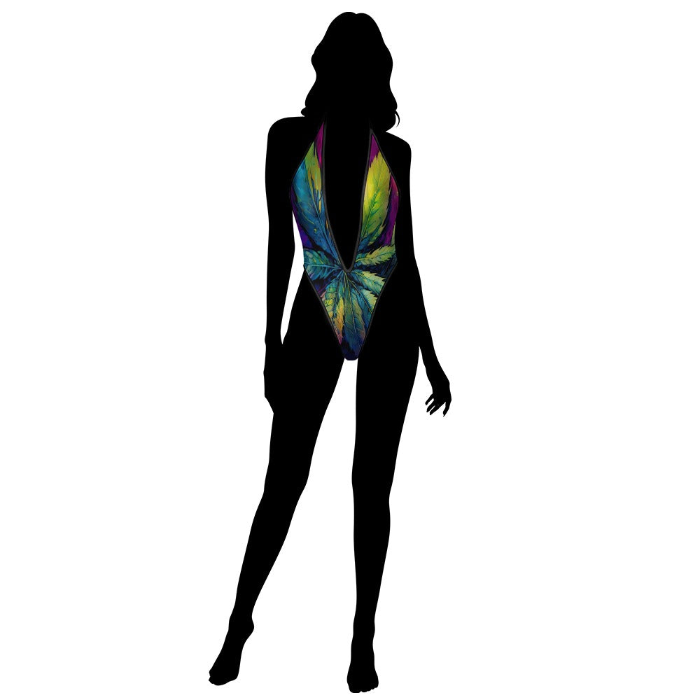 Deep "V" One-Piece Swimsuit