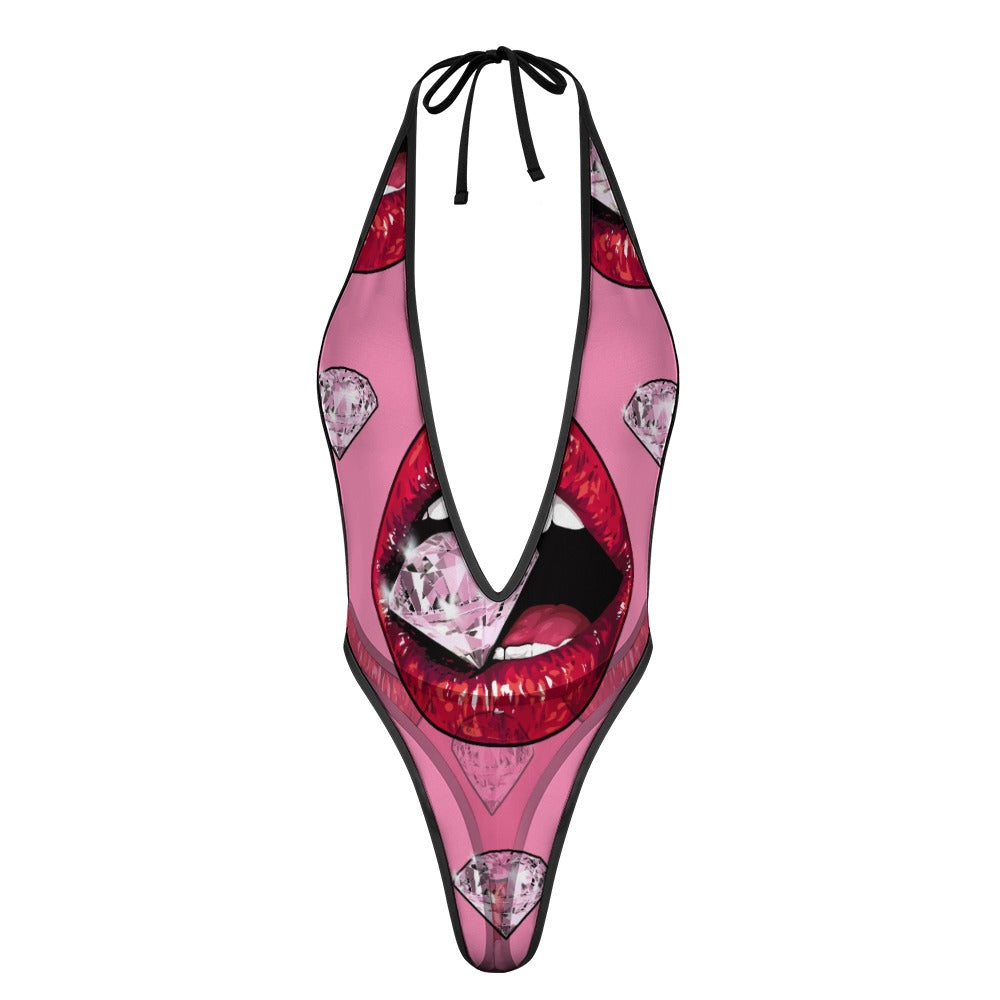 Deep "V" One-Piece Swimsuit